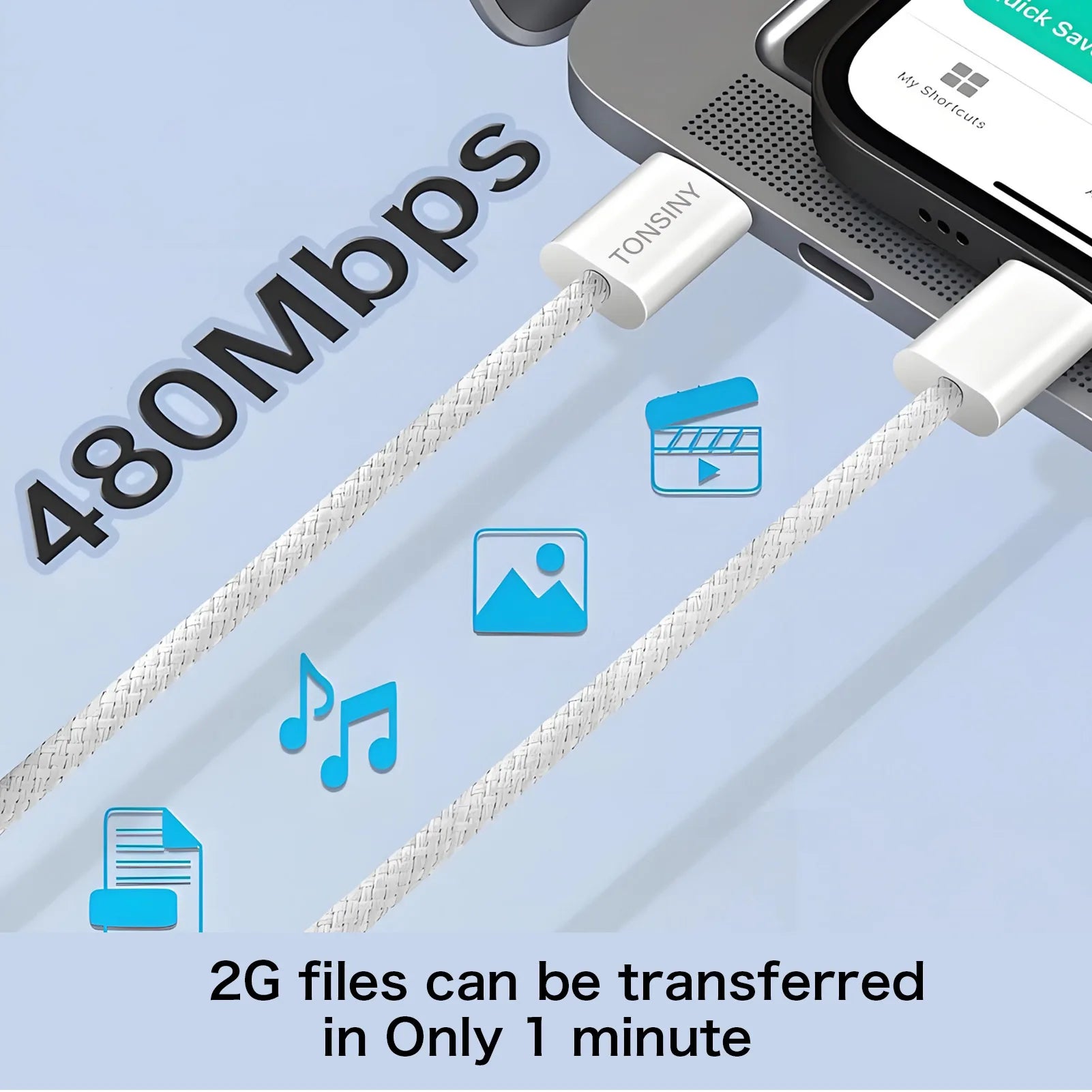 Cable USB-C Cable Para iPhone